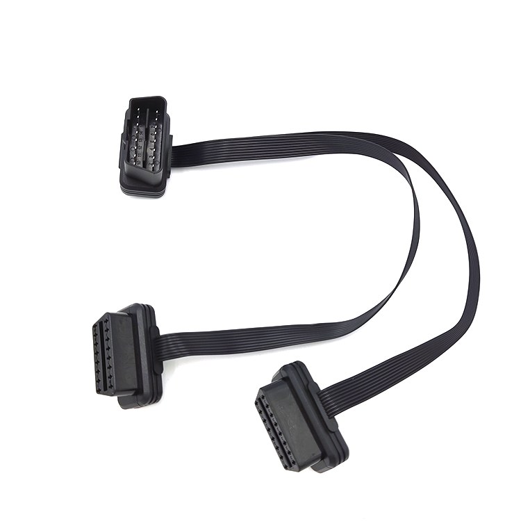 Industrial control harness with ring-terminal and multi-pin terminations